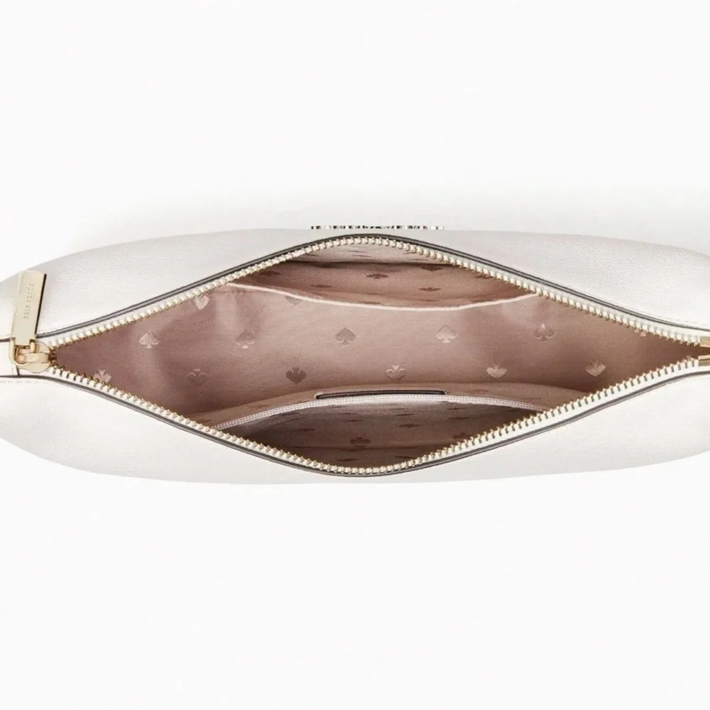 New Kate Spade Rosie Large Crossbody Pebbled Leather Parchment - Picture 9 of 16